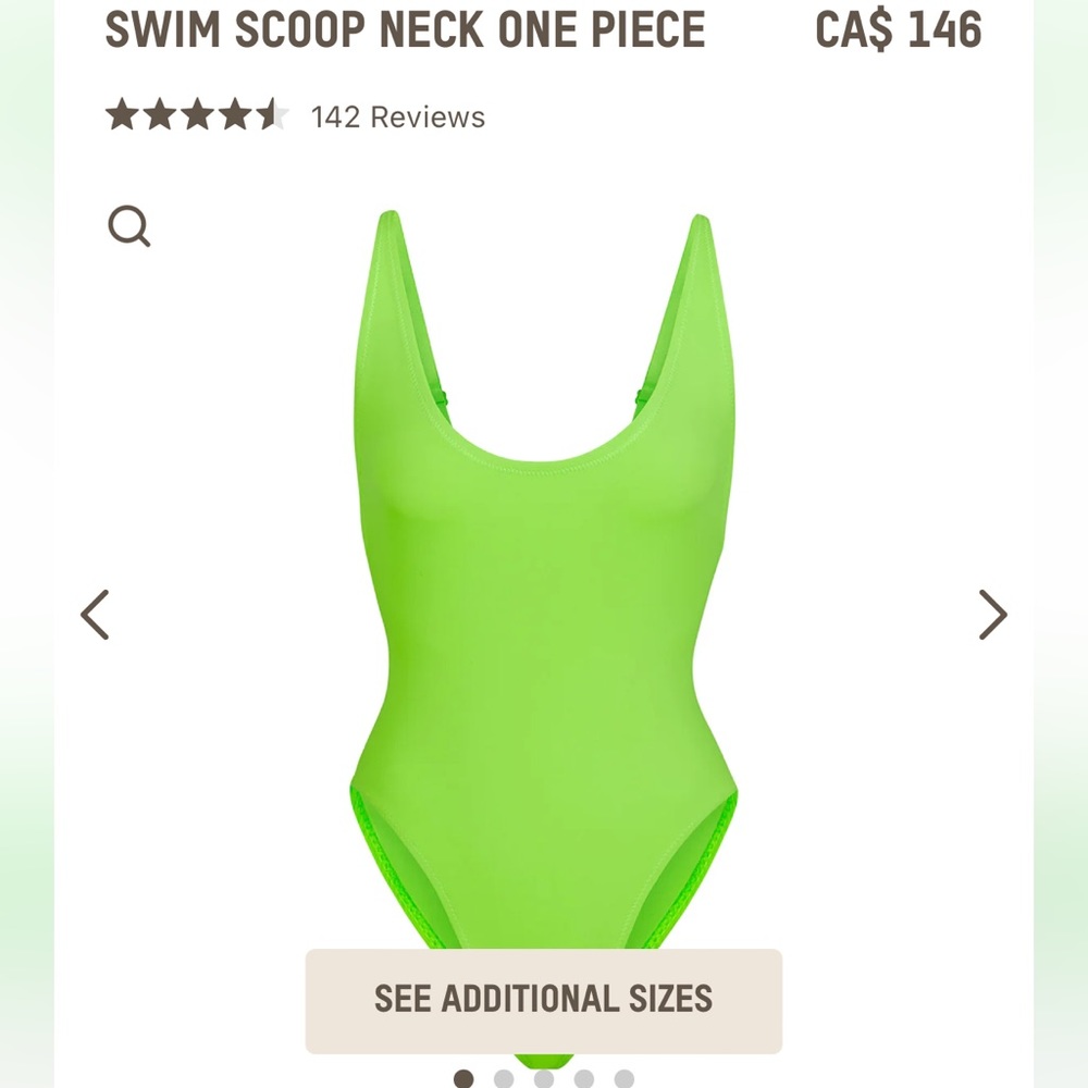 Skims Swim Scoop Neck One Piece